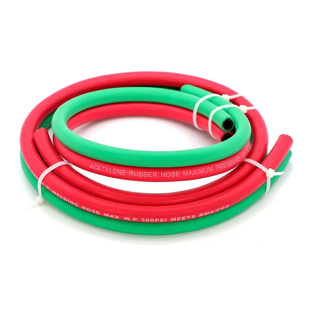 Twin Welding Textile Braided 20bar 300psi Air Water Fuel Oil Rubber Hose