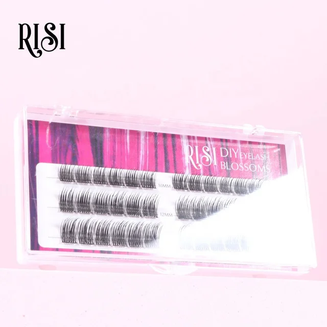 RISI Segment Eyelashes 0.15mm Thick Diy Eyelash Extensions Private Label DIY Segment Eyelash