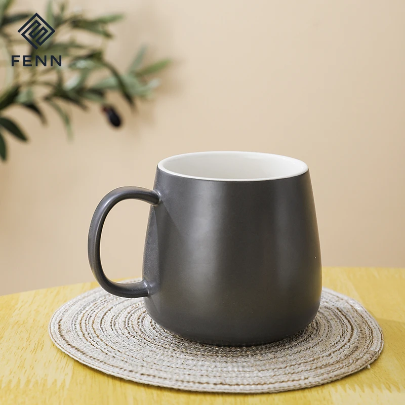 product fenn 400ml black mugs mate porcelain double color inner outside white wholesale ceramic custom cafe coffee mug-63