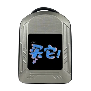 B8030 Cross-Border LED Backpack Large Display Cool DIY Hard Shell Waterproof Polyester Stylish Fashionable Anti-Theft Design for