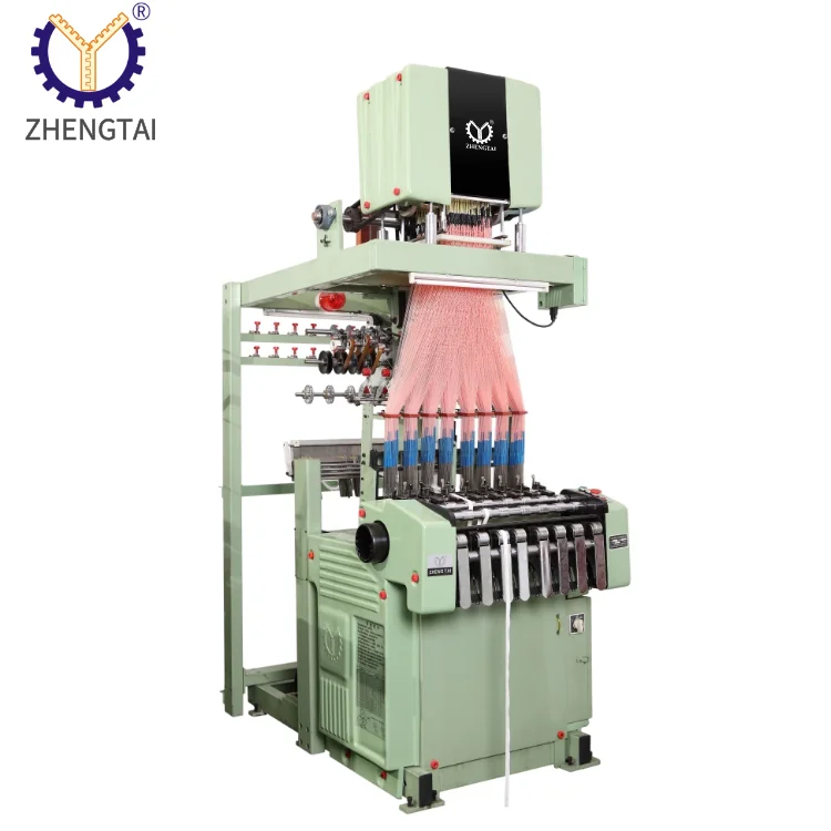 Zhengtai Fabric Elastic Non-elastic Light Weight Belts Tapes Making Mechanical Jacquard Loom Price Tape Weaving Machine