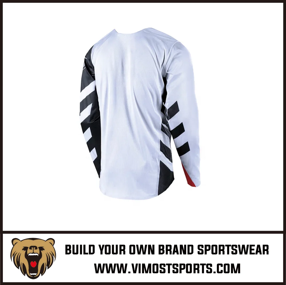 Оригинальные гоночные Джерси, оптовая продажа, новейшая белая футболка с длинным рукавом для мотокросса, гоночная одежда для мотоцикла, OEM-сервис