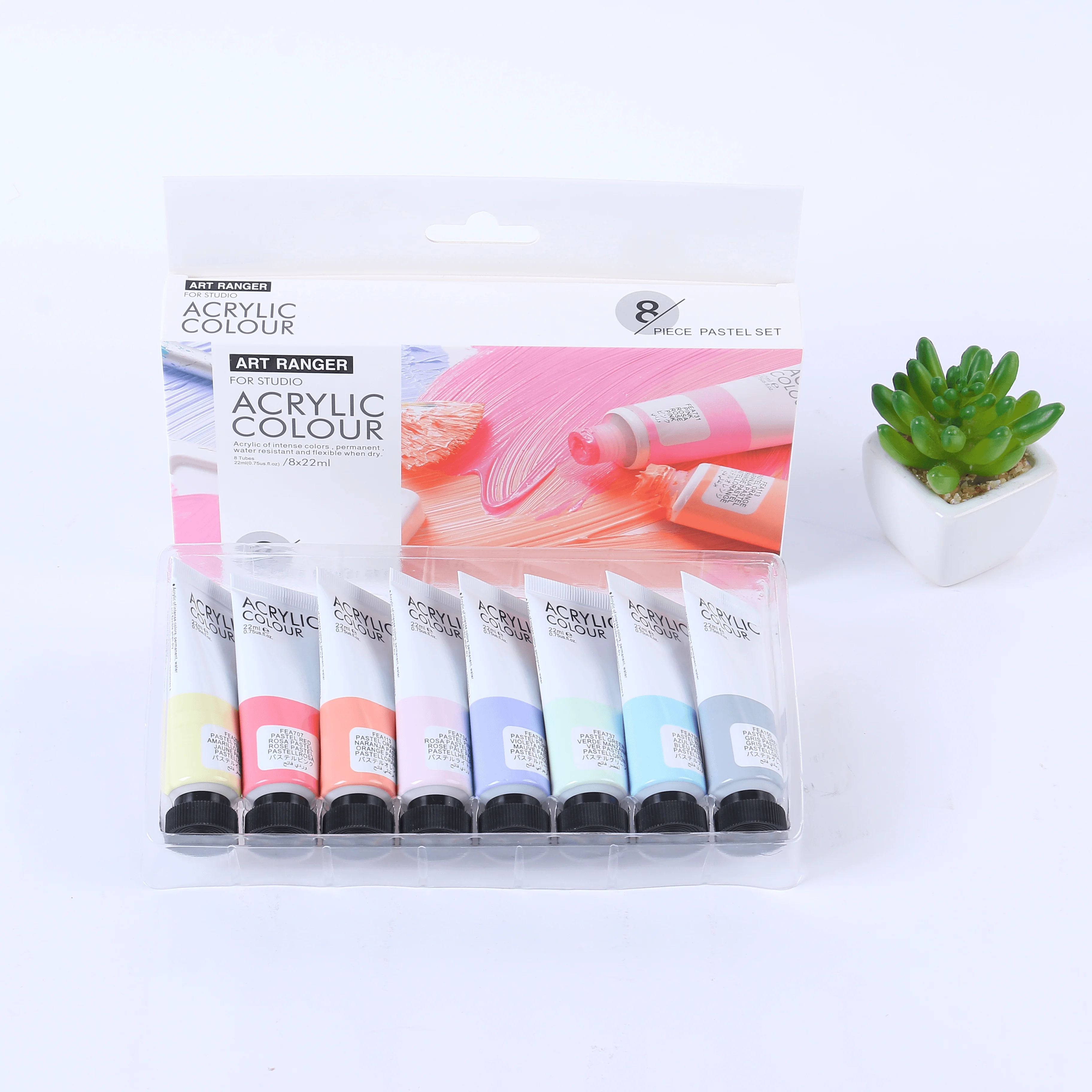 Art Rangers Acrylic Colour Pastel Set (8 x 22ml)