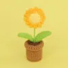 Yellow-daisy-super mini small wool basin
