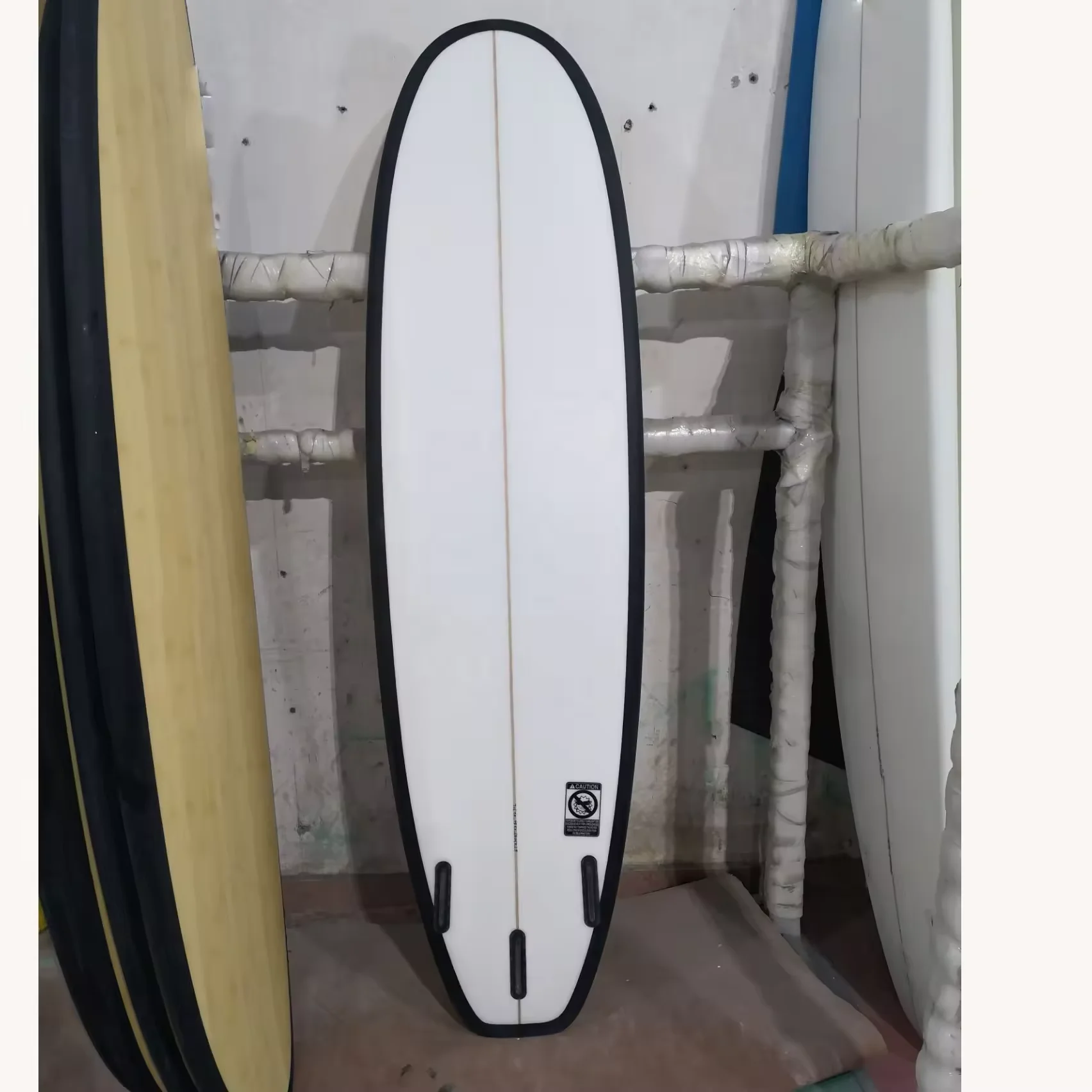 Customized Bamboo Epoxy Surfboard Funboard High Quality 8'0 Carbon Fiber Rail Surfboards