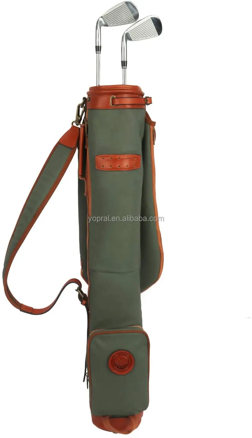 Vintage Green Sunday Carry Golf Bag