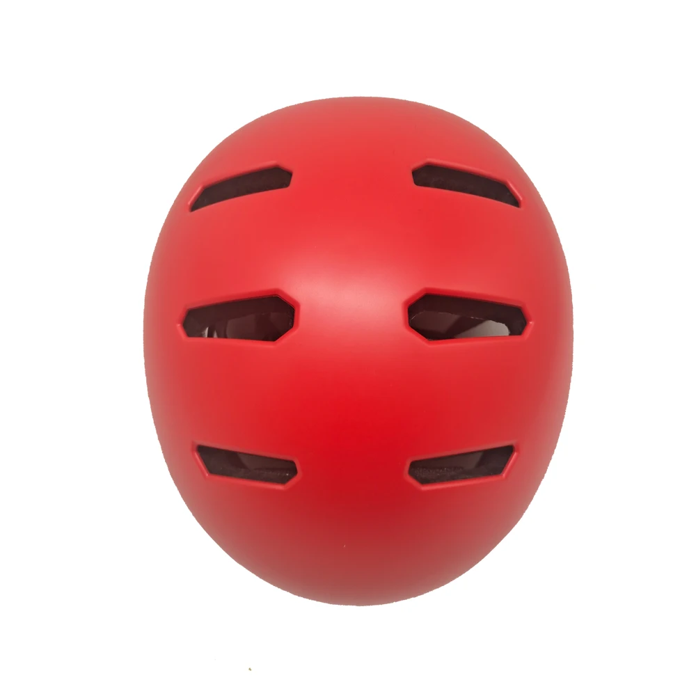 Low Profile Custom Red Safest Skateboard Helmet For Kids And Adult