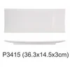 P3415 Assiette à sushi rectangulaire de 14,5 pouces