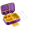 4 Compartment purple boxes