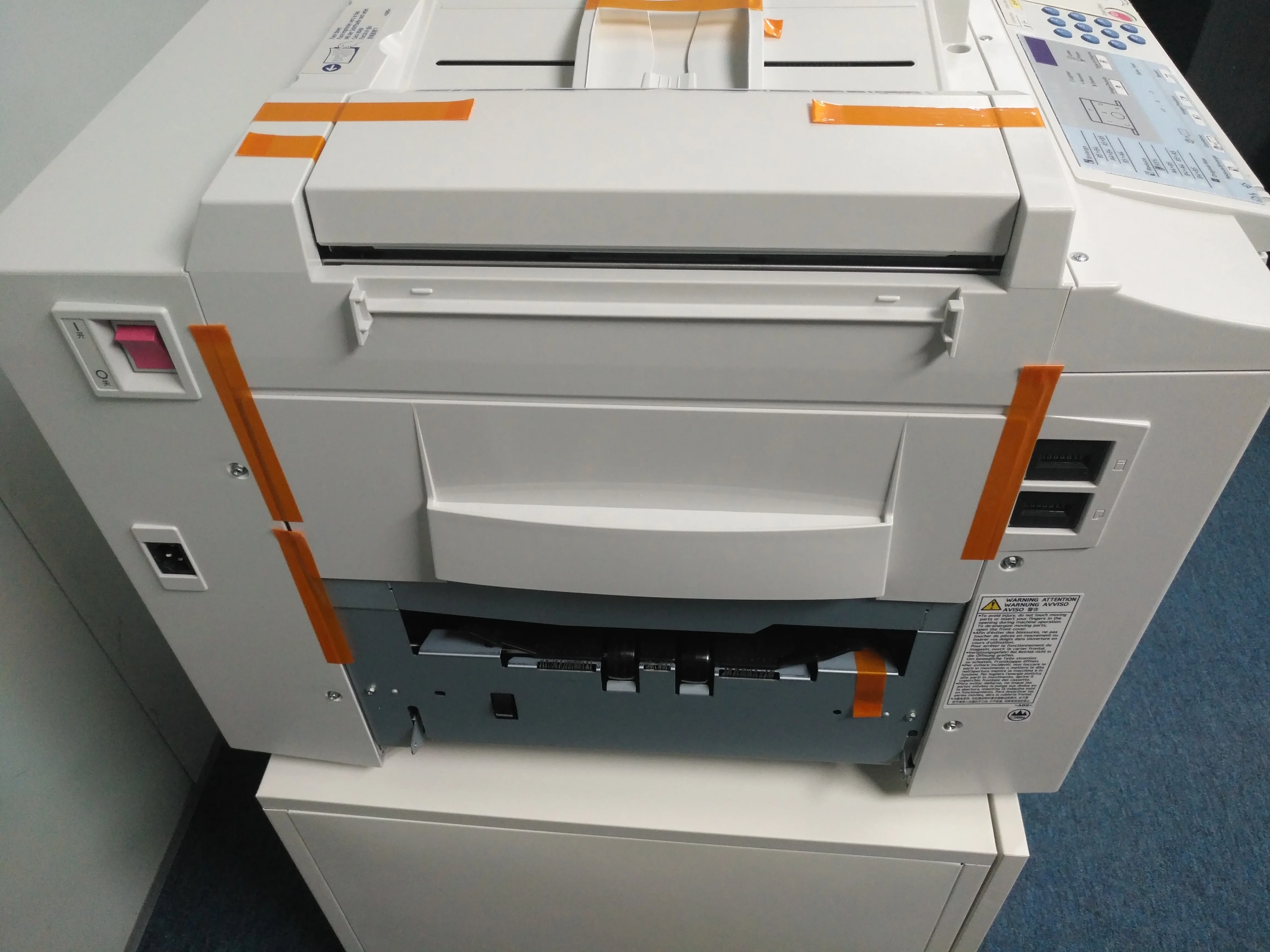 Duplo Machines GESTETNER CP6203C Digital Duplicator New for Ricoh Aficio DD2433C/2430/2432 Inkjet Printers Gestetner Copyprinter