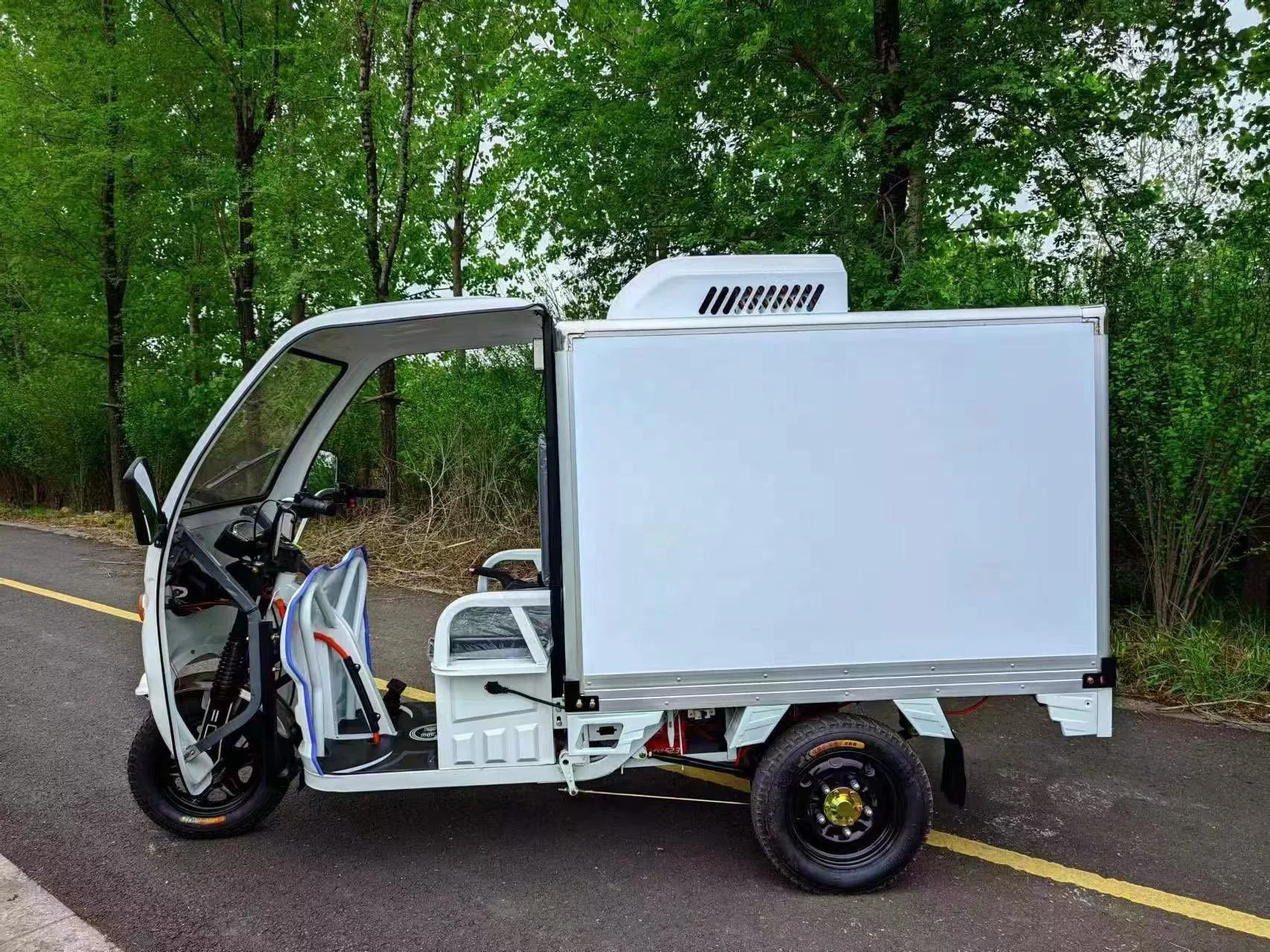 Refrgerated Tricycle Refrigerator Frozen Tricycle Reefer with Cooler Box