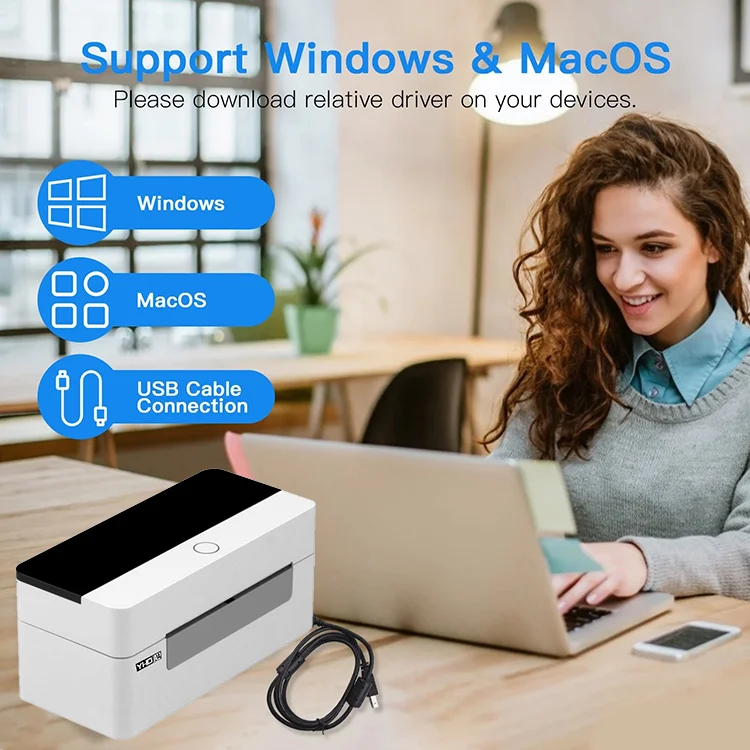 New Product Shipping Label Printer Direct Thermal Barcode Printer