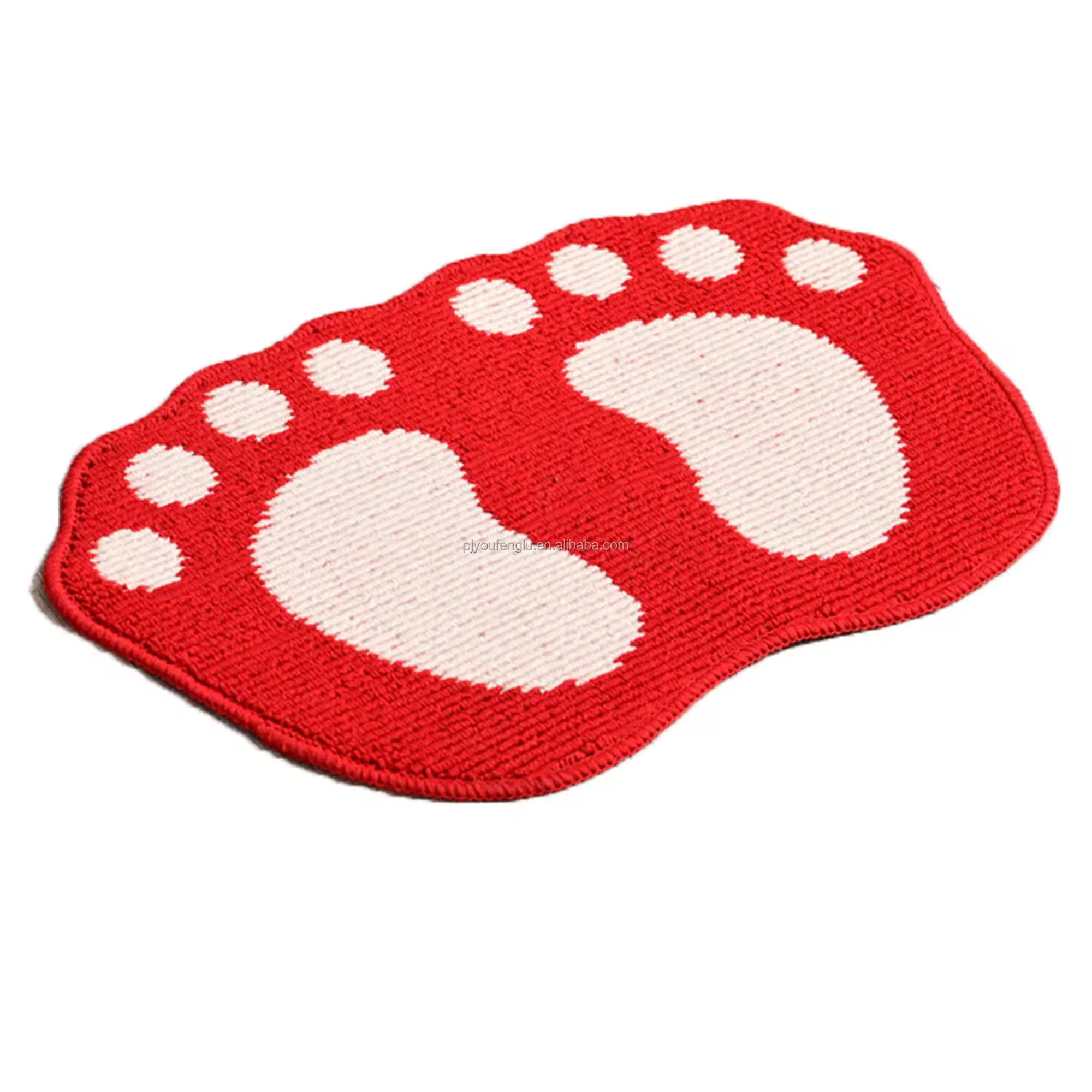 Custom Supplier anti-slip Bathmat TPR Backing Floor Mats super absorbent microfiber bath mats rugs