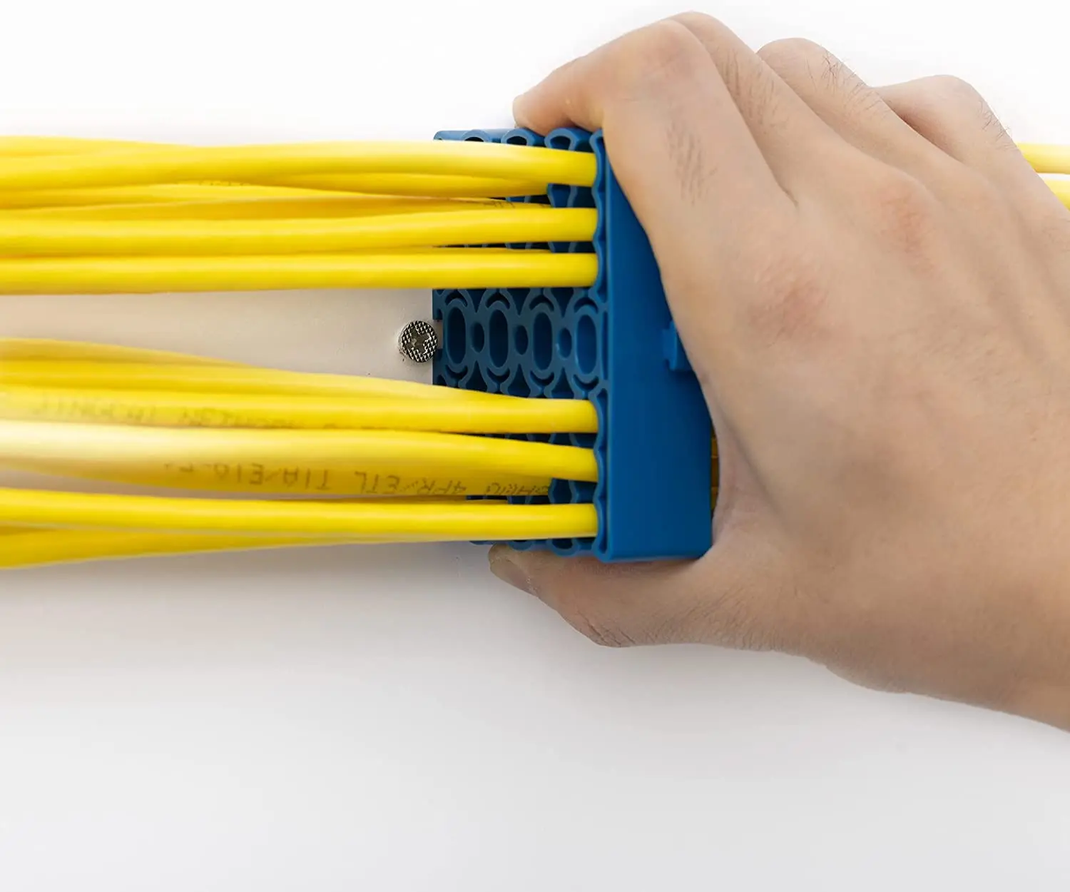 Органайзер кабельный гребень для серверных и машинных залов 24 комплект организации сетевого кабеля