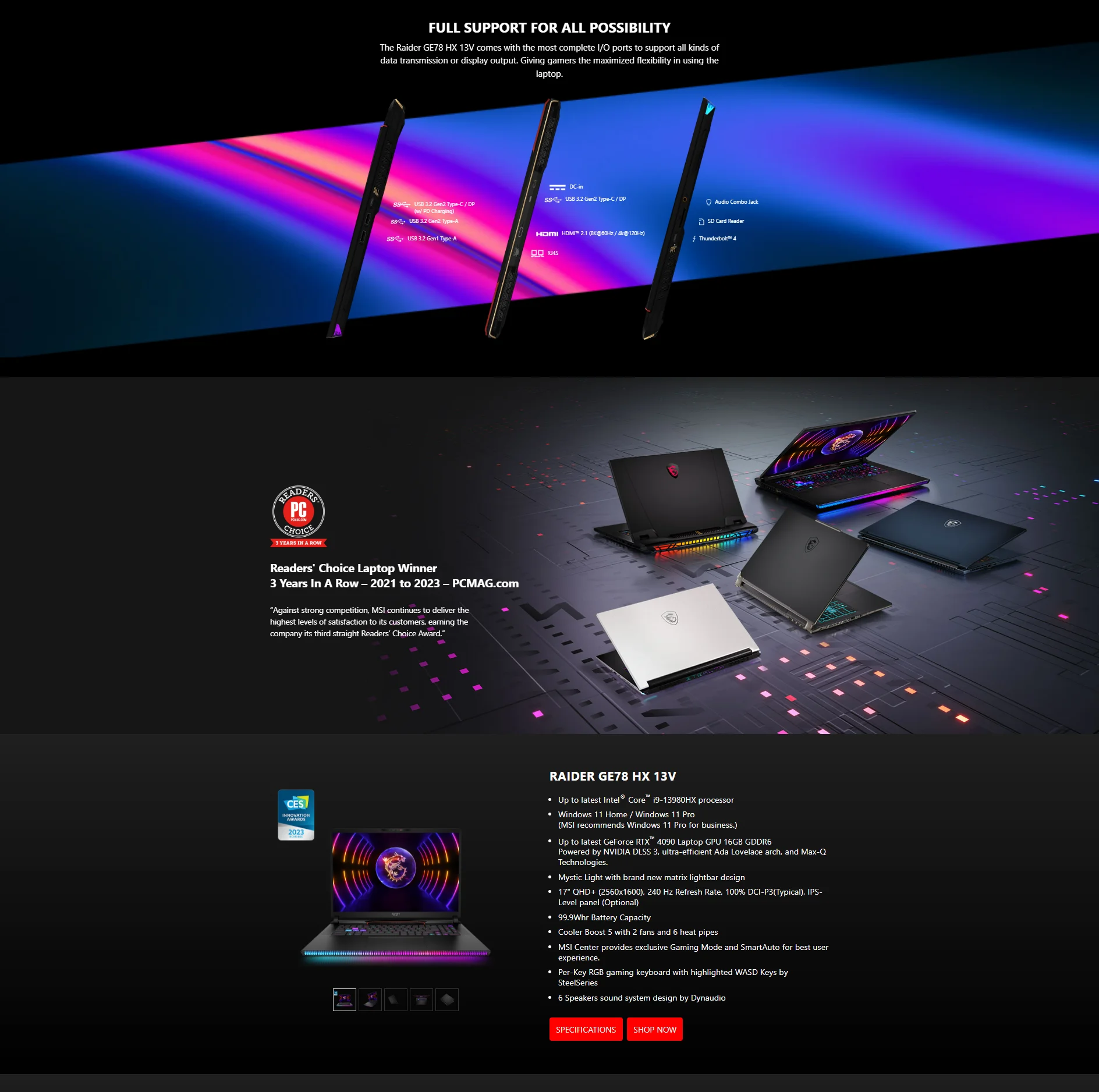 3英寸2.5k 240hz ips级显示器笔记本电脑游戏笔记本