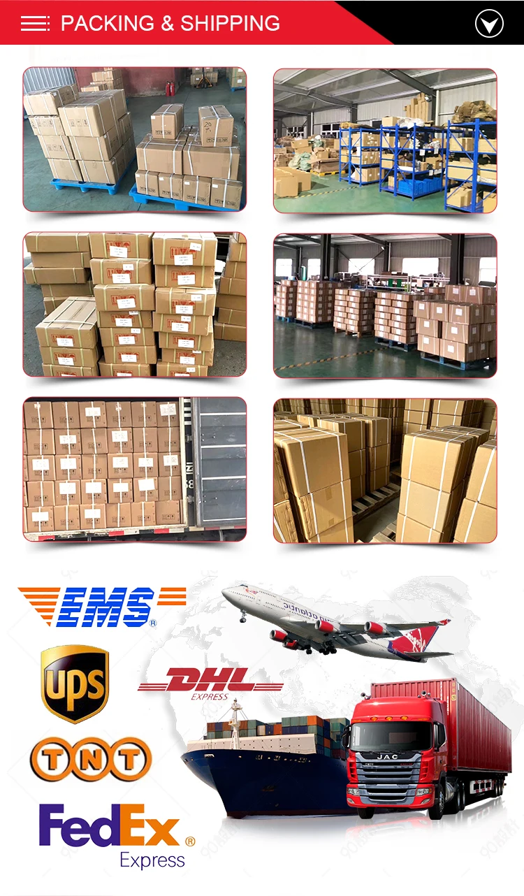 Packaging & shipping specifications