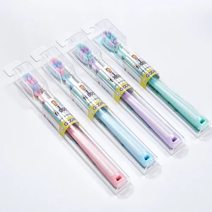 Customized Ultra Soft Nylon Toothbrush High Quality Disposable Biodegradable for Home Use Adult Multiple Style Color Plastic