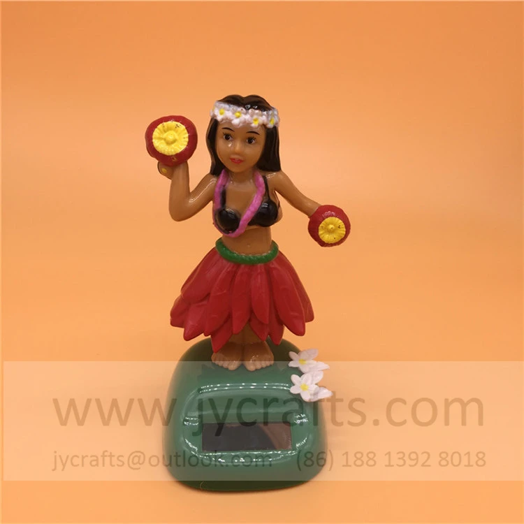 
 Милые сувениры, подарок на солнечной батарее, гавайская танцевальная кукла Hula для украшения окон  
