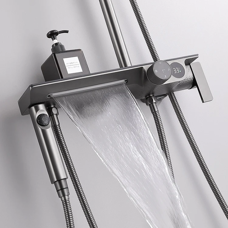 Juego de mezclador completo de ducha para baño frío y caliente