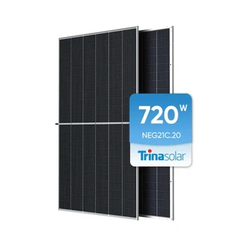 695W-720W Bifacial Dual Glass N-Type Solar Panel TOPCon Technology Trina NEG21C.20 Vertex N Monocrystalline Solar PV Modules