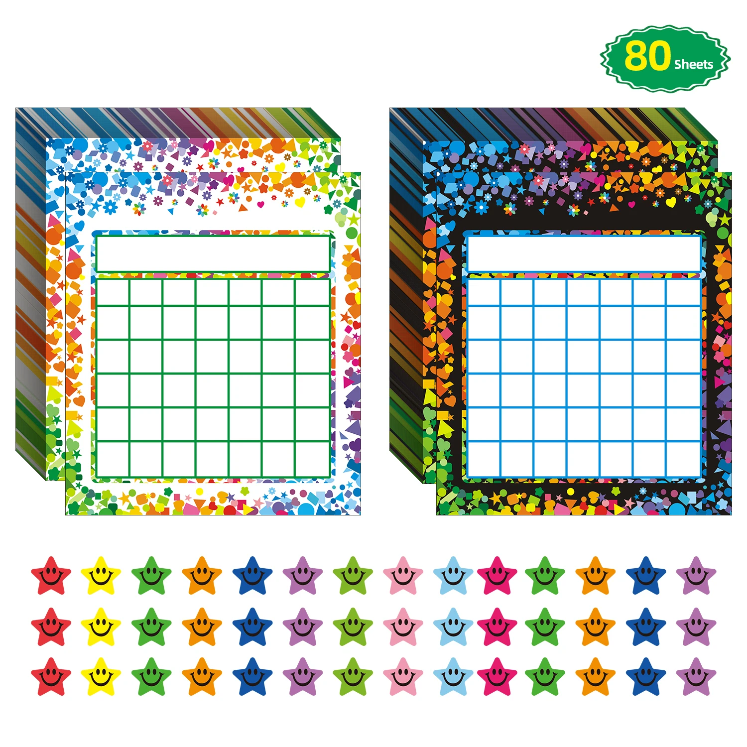 Pack With Incentive 80 Pack Incentive Reward Chart for Kids - Classroom Behavior Management