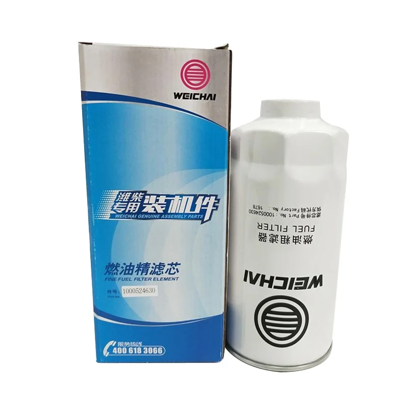 High Quality Weichai Power Fuel Filter for WD615 WD10 WP12 Engine New Condition Low Price-1000524630 Fuel Filter