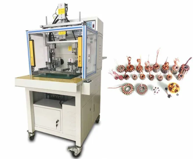 Automatic Submersible Motor Ceiling Table Fan Electrical Stator Armature Toroidal Coil Brass Copper Wire Winding Machine