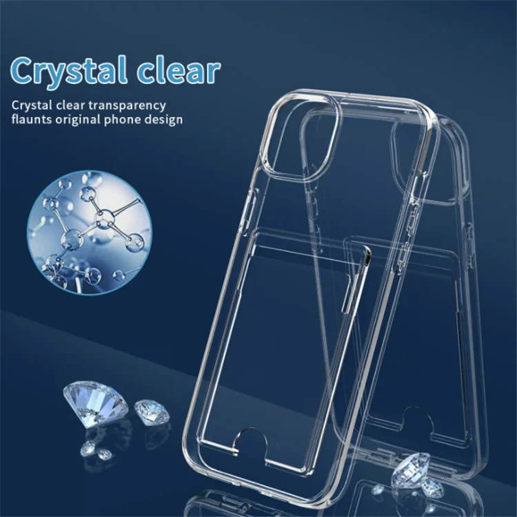 Transparent Phone Case with Card Slot for Iphone 14 Pro Max