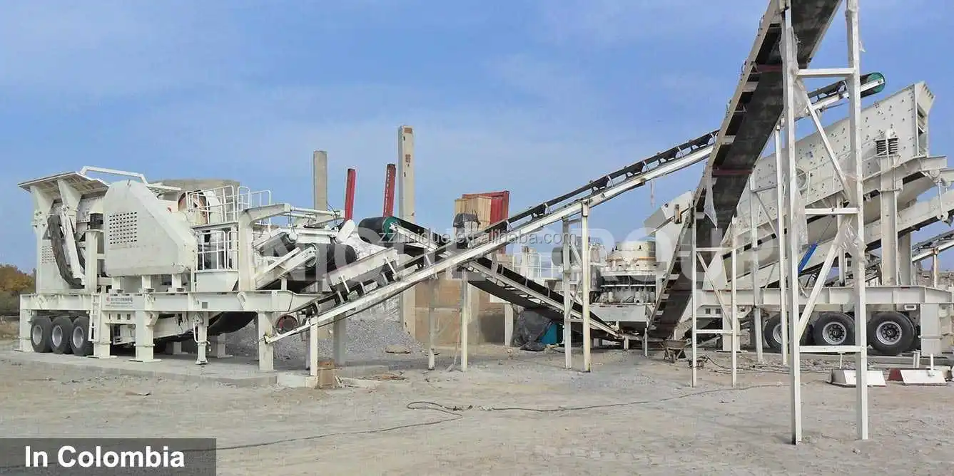 Mining Stone Mobile Screening Plant Limestone Wheel Type Aggregates ...