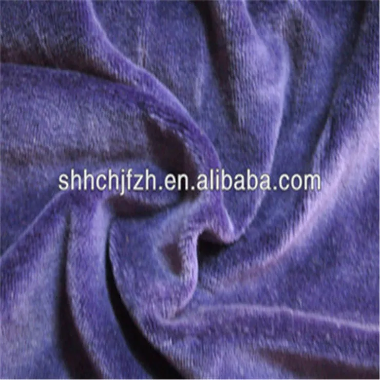 CVC Velvet Knit Fabric 80%Cotton 20%Polyester Velvet Fabric 80 Cotton 20 Polyester Knit Velour Fabric CVC 80/20 Velour Knit