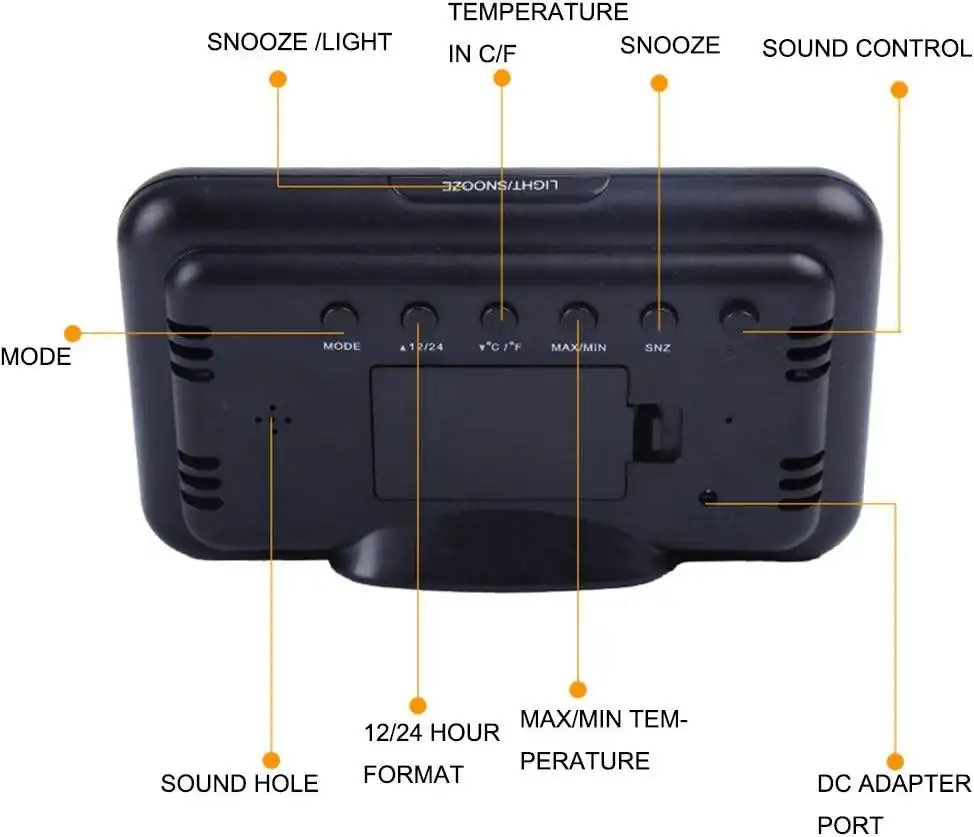 Smart Control Wireless Color LCD Weather Station Alarm Weather Barometer Thermometer Hygrometer Clock