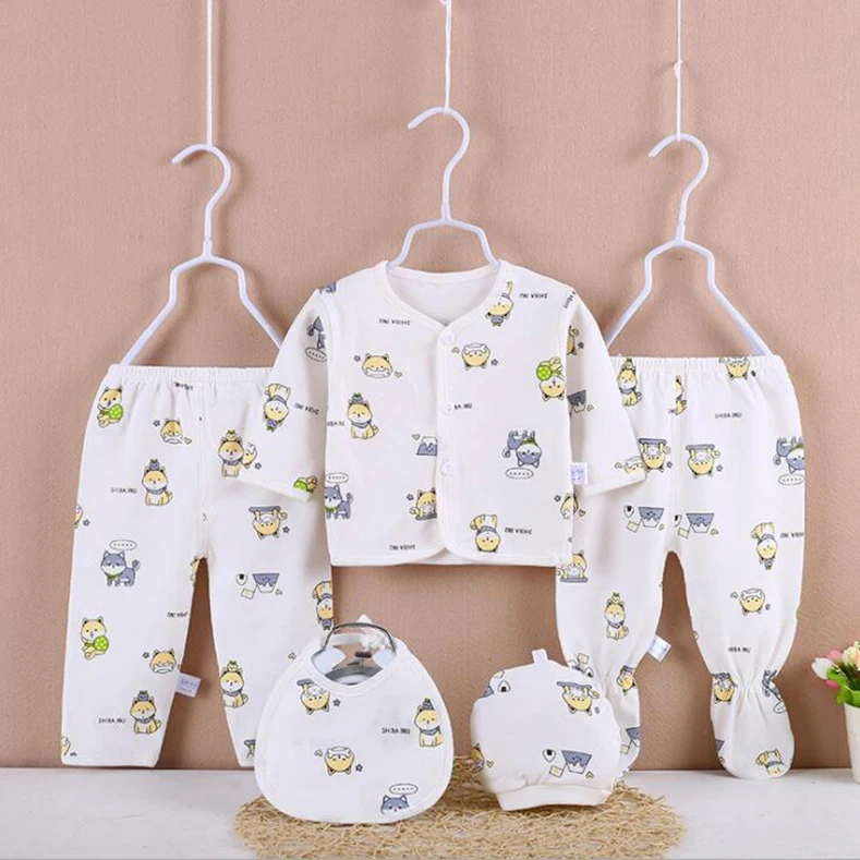 Comfortable Baby Clothes Sets 5pcs Baby Clothing Suits New Born Baby