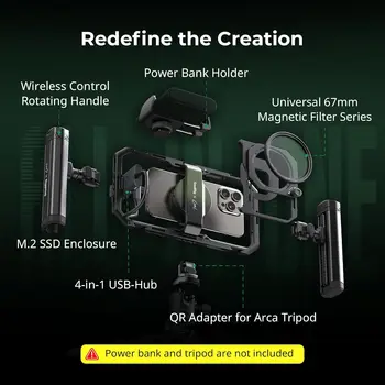 SmallRig X Brandon Li All-in-One Mobile Video Kit,  for iPhone for Samsung for Pixel - 4596 detail image