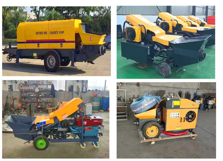 Customization Mini Concrete Pump Diesel Small Portable Concrete ...
