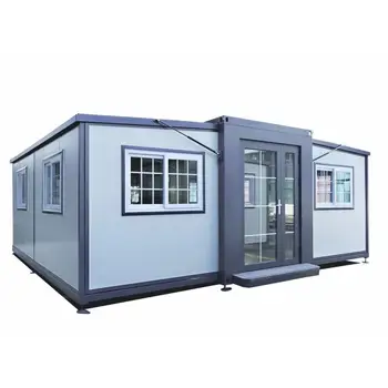 Folding double wing modular expandable container house 30ft portable extension container house expandable container house