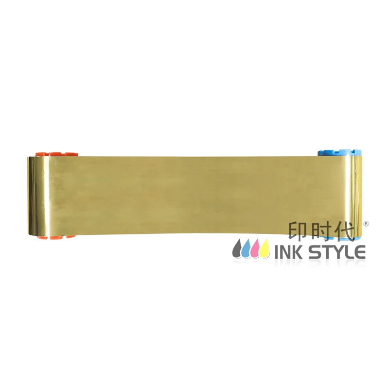 Compatible for CIAAT CTC-940  ID Card Printer Gold Color Monochrome Ribbon 1000 Prints