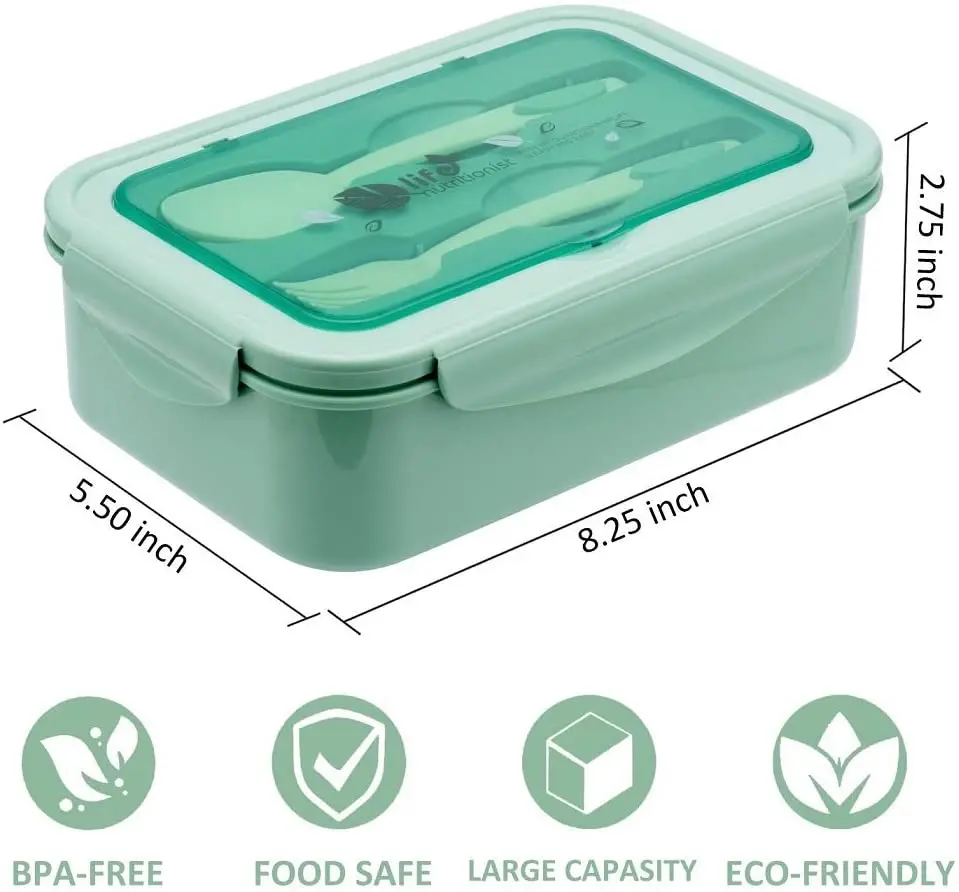 Buy Wholesale China Fda New/stylish High-quality Ultra-thin Slim Plastic Lunch  Bento Box, Bpa-free/green & Lunch Bento Box at USD 2.81