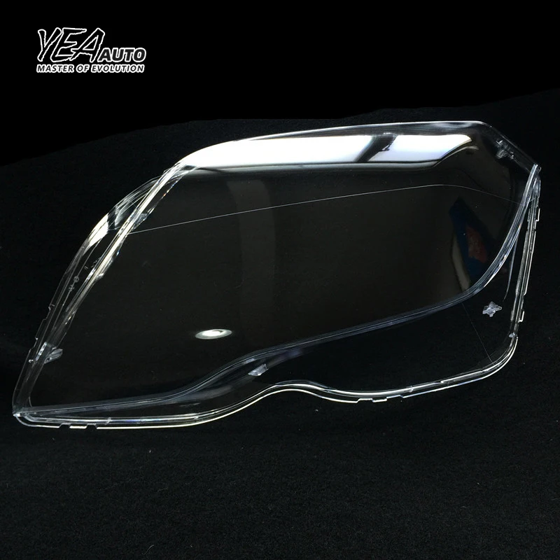 product car headlight glass pc lampshade cover lens for mercedes benz glk200 glk260 300 glk headlamp glass shade lens cover 2013 2015-32