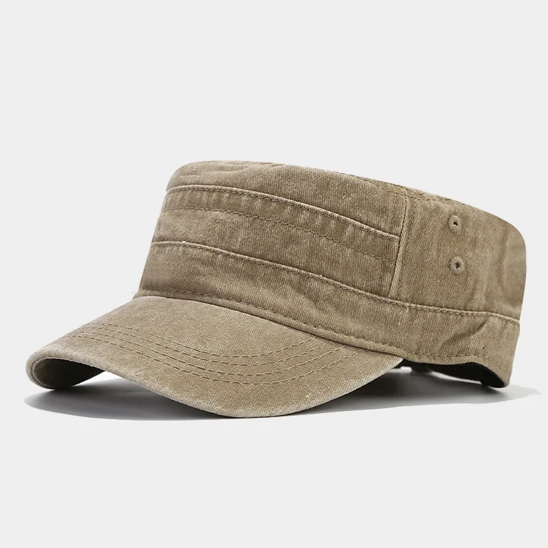 Men Women Ladies Short Brim Outdoor Solid Color Vintage  display picture 2