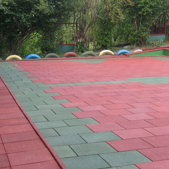 明亮多彩epdm再生户外安全表面橡胶地板垫或瓷砖学校和花园游乐场游戏