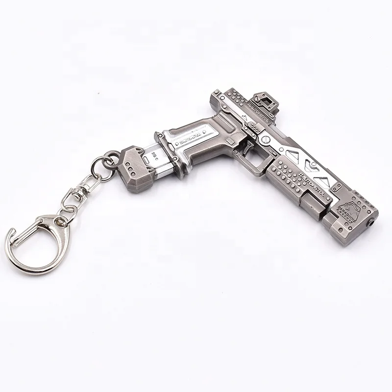 A Same of a Pistol in Apexes Games APEXex Hero P2020 Pistol Gun Mold Metal Mini Gun Keychain Toy From China Manufacturer 11cm