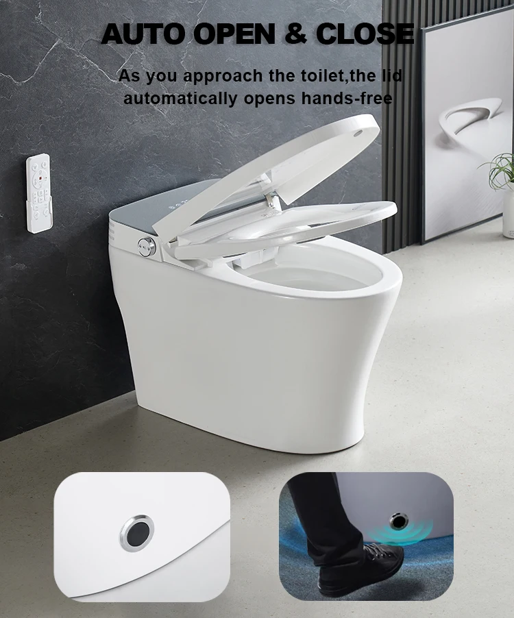 Ovs Modern Inodoro Ceramic Sensor Sanitary Ware Automatic Wc Floor ...