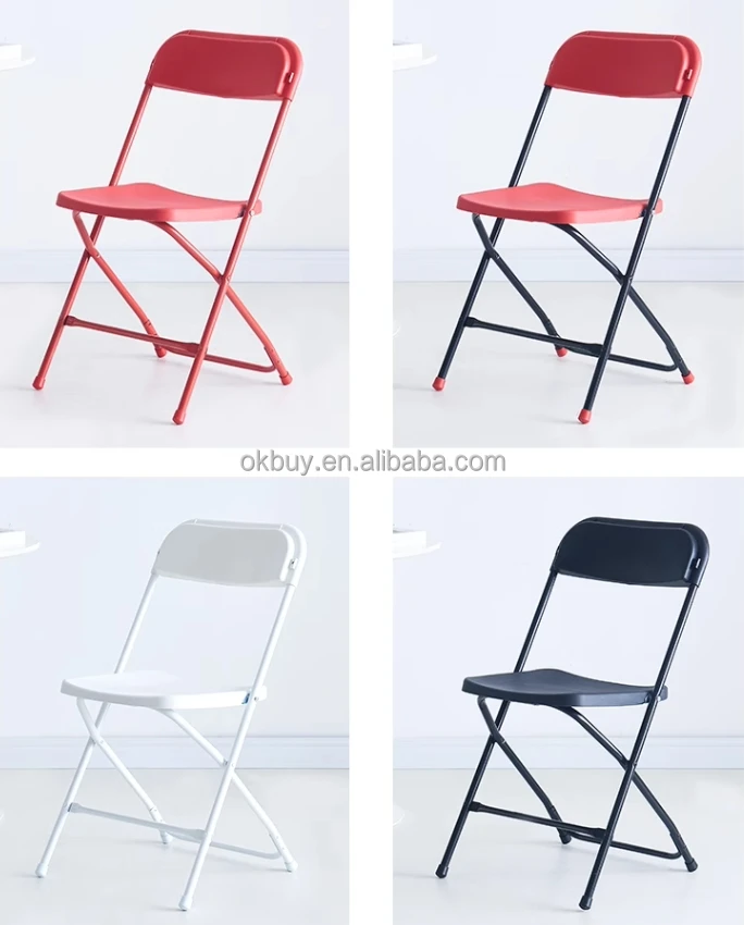 Wholesale Plastic Metal High Back White Folding Camping Chairs Foldable