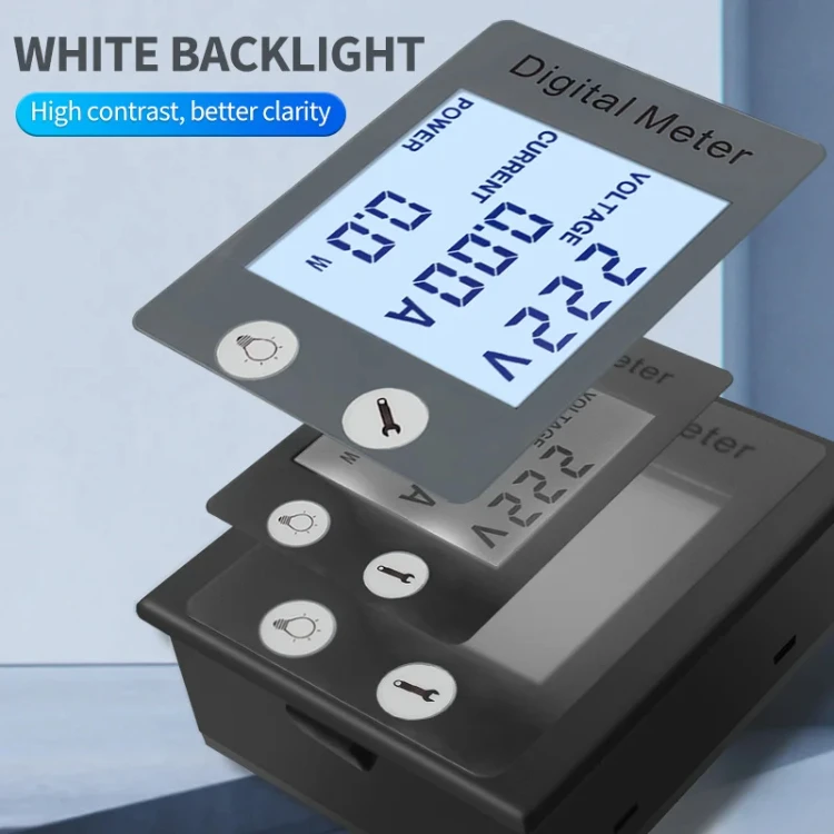 PZEM-008 Medidor De Energía De Voltaje De Corriente, AC50-300V/100A