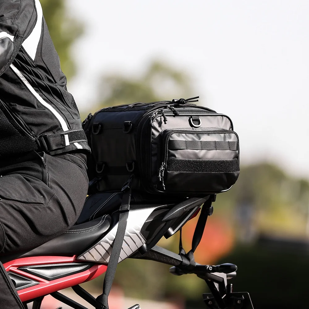 Rhinowalk 19-26L Weather Resistant Motorcycle Tail Bag - OEM