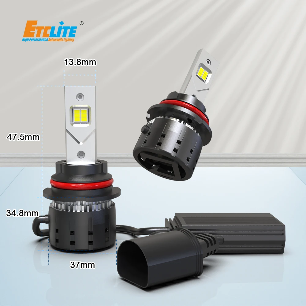 Etclite I6 Pro Lamp Custom Logo HB5 12V Led Lights High Power 120W 12000 Lumen Led 9007 Auto Truck Car Headlight With Canbus