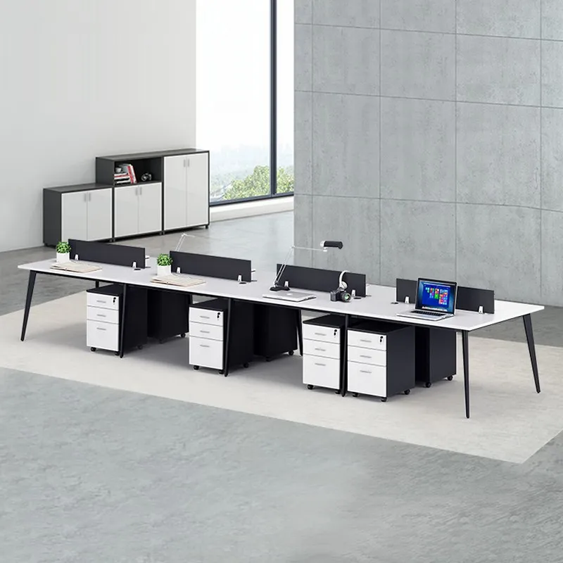 Curved Shape Light Wood Lap Desk Minimalis Office Desk Study Computer Desk