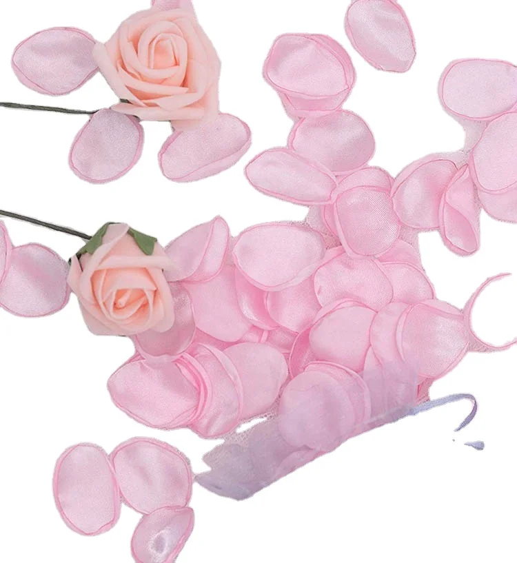 Rose+pink Rose Flower Petals Wedding Silk Decoration Artificial Rose Confetti 