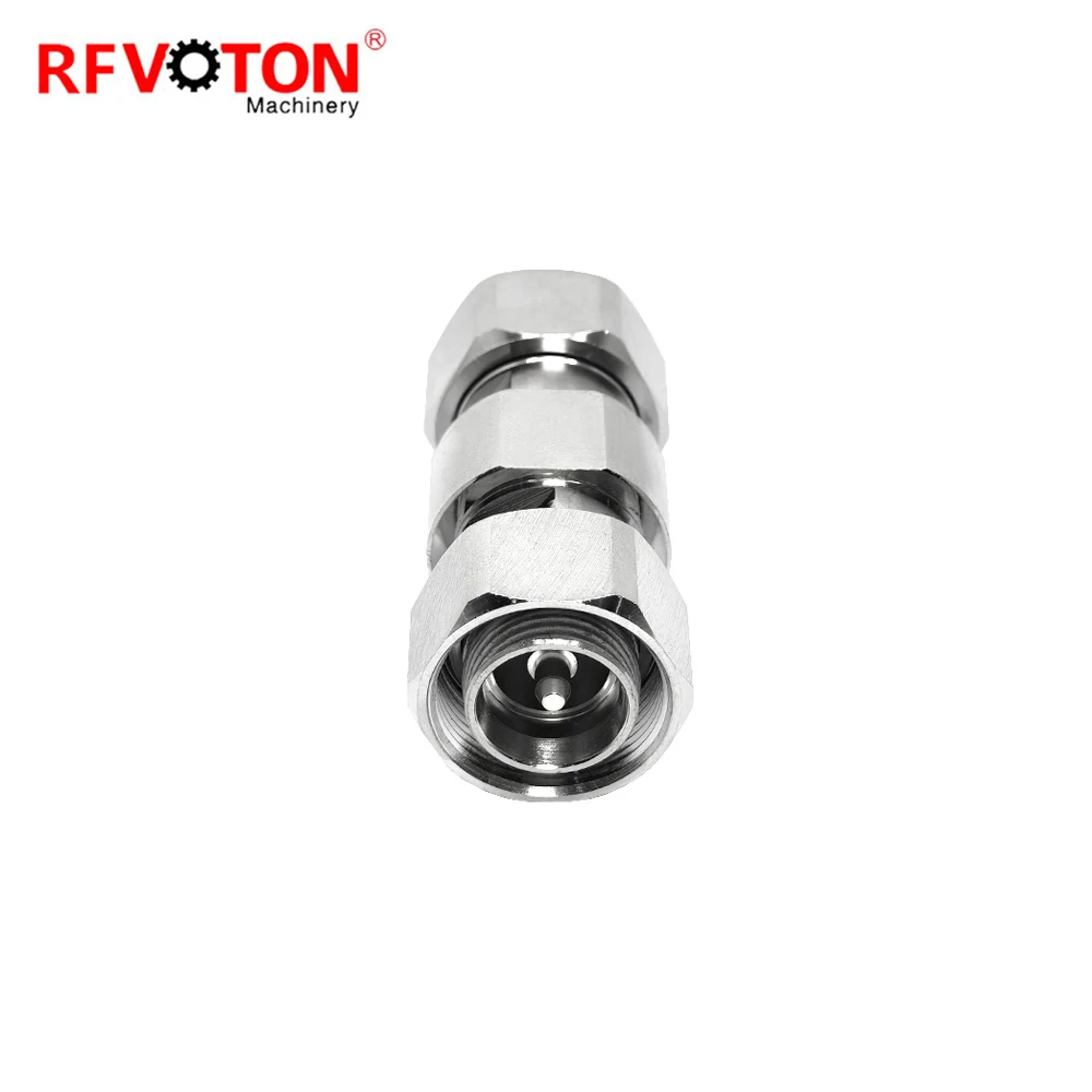 Nickel Plated Brass Straight 4.3-10 Mini DIN Male Plug to 4.3/10 Mini DIN Female Jack RF Coaxial Adapters