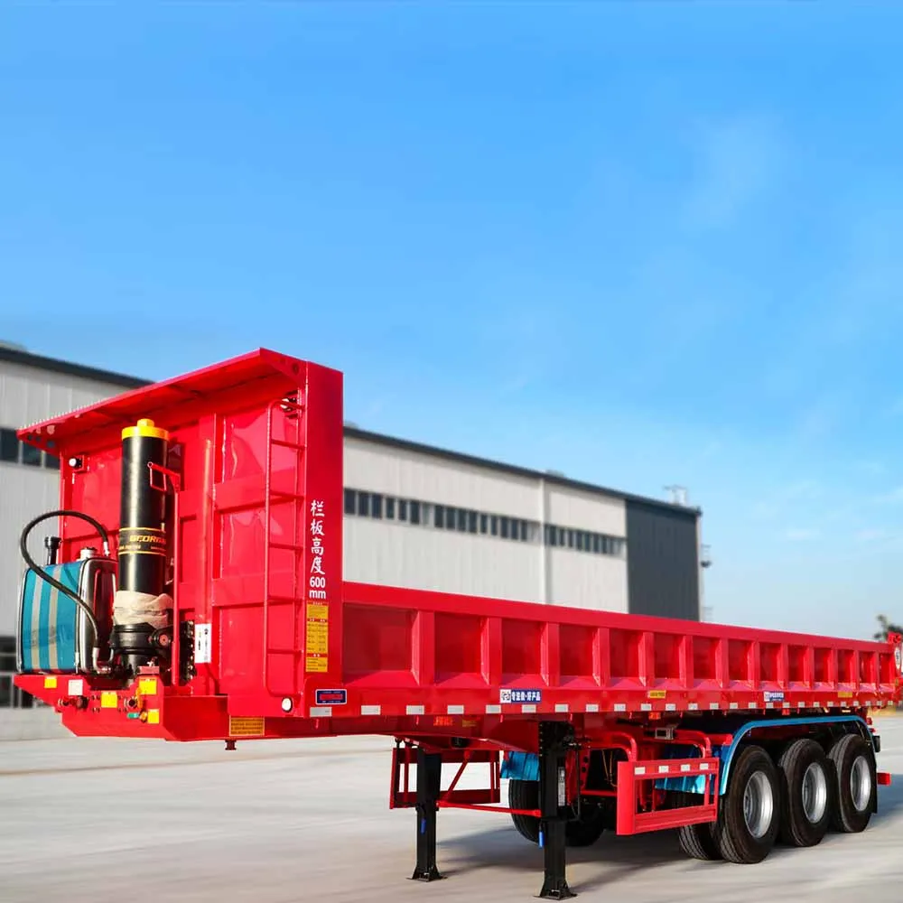 Cheap Price High Quality 3/4Axles 70-80Tons Tipper Semi Trailer Hydraulic U-Shape Rear Dump Semi Trailer For Sale manufacture